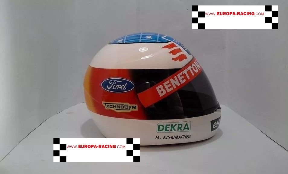 Michael Schumacher uitvoering (Benetton) F1 replica helm