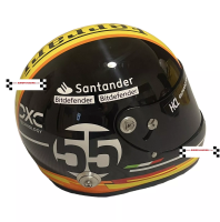 Carlos Sainz kart helm (Ferrari uitvoering)
