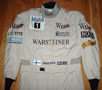 Mika Hakkinen (West Mclaren) F1 replica kartoverall