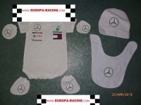 Baby compleet kleding setje F1 Mercedes 2018 uitvoering