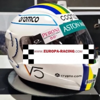 Sebastian Vettel (Aston Martin) 2022 kart helm uitvoering