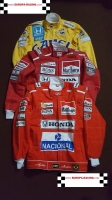 Ayrton Senna race jacket (bedrukte logo's of gestikte logos)