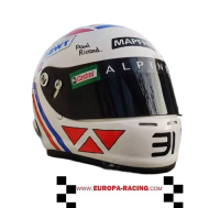 Esteban Ocon kart helm (Alpine uitvoering)