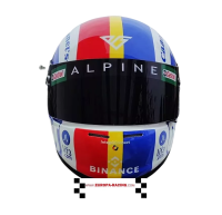 Pierre Gasly kart helm (Alpine uitvoering)