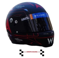 Alexander Albon kart helm (Williams uitvoering)