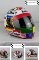 Gerhard Berger (Ferrari) karthelm
